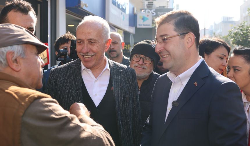 Başkan Gültak ve Serdar Soydan, Kuvayi Milliye Caddesi esnafıyla buluştu
