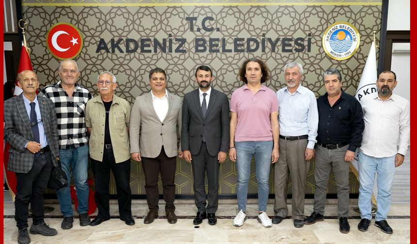 Mersin Gazeteciler Cemiyeti Yönetimi, Akdeniz Belediyesi’ni ziyaret etti